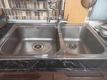 nerjaveyka su cəni: Təcili mətbəx moydadırı və qarışdırıcı kran Satılır!! Alt şkafla bir — 1