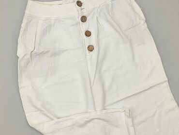 spodnie materiałowe wiazane: Material trousers, Stradivarius, L (EU 40), condition - Fair