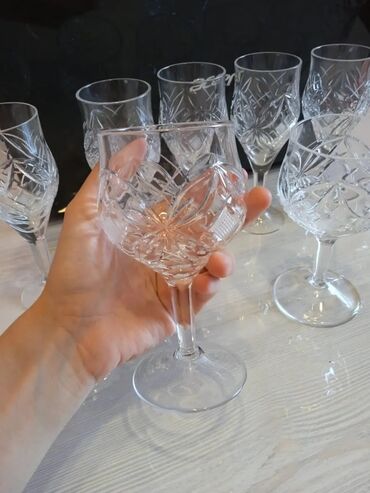 Qədəhlər: Qədəhlər, Xrustal, 8 ədədli dəst, Rusiya — 7