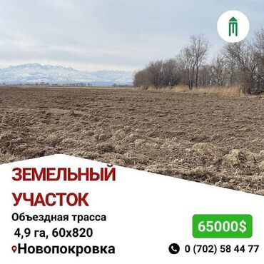 участок село фрунзе: 490 соток, Для сельского хозяйства, Договор купли-продажи