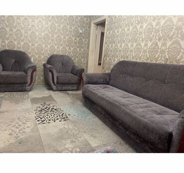 шкафы для веши: Комплект мягкой мебели: диван + 2 кресла. - Обивка: велюр/велюровая