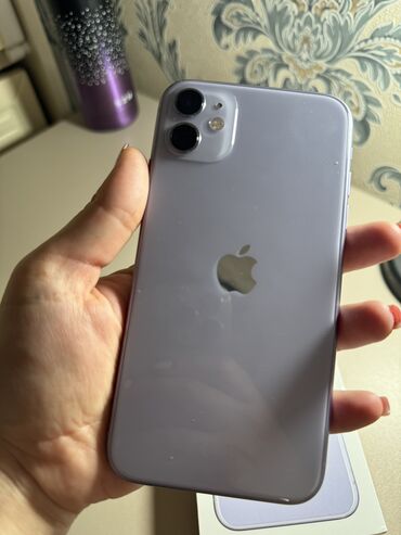 i̇pone 4: IPhone 11, 128 GB, Deep Purple, Barmaq izi, Sənədlərlə, Face ID