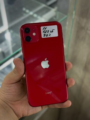 мобильные телефоны айфоны: IPhone 11, 128 ГБ, Красный, 93 %