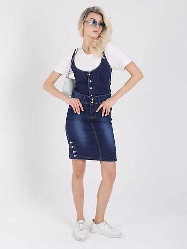 Другая женская одежда: Джинсовые сарафаны и юбки: Купи у меня по 500 сом продавай по 1000 сом — 16