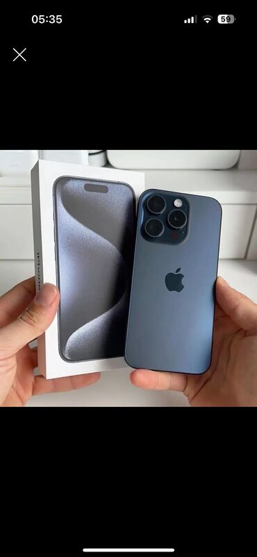 iphone 8 64gb бу: IPhone 15 Pro, Колдонулган, 128 ГБ, Көк, Коргоочу айнек, Каптама, Куту, 91 %