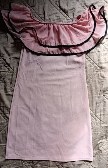 uska haljina iznad koljena: S (EU 36), color - Pink, Other style, Without sleeves