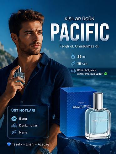 dublyonka kişi: Kişilər üçün Faberlic PACIFIC ətiri - Həcm: 35 ml - Qiymət: 18 AZN - — 1