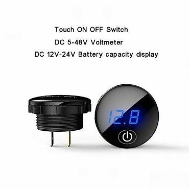 Measuring Tools & Instruments: LED DIGITALNI UGRADNI VOLTMETAR ZA AUTO MOTOCIKL KAMION | CRVENA — 2