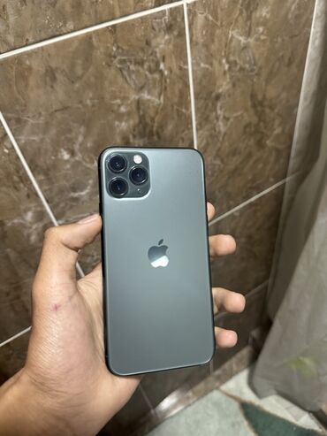 айфон 13 про цена в бишкеке бу: IPhone 11 Pro, Колдонулган, 64 ГБ, Matte Midnight Green, 88 %