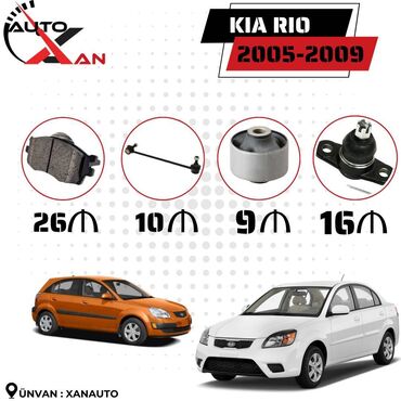 avtomobil ehtiyyat hisseleri avtopart: Kia Rio, 2005 г., Аналог, Новый