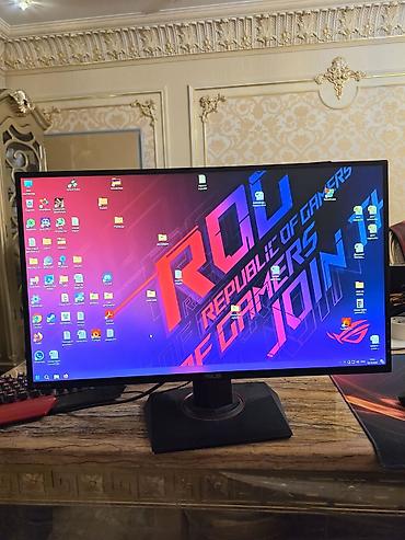 asus notebook adapter: Asus oyun manitoru. Evde istifade olunub. Mukemmel veziyyetdedir — 1