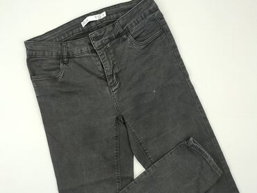 spodnie jeans w kwiaty: L (EU 40), condition - Good