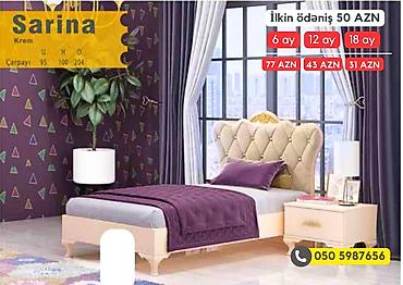 Çarpayılar: Yeni, Təknəfərlik çarpayı, Bazasız, Matras ilə, Siyirməsiz, Azərbaycan — 5