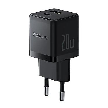 adapt: Baseus Palm C+U 20W USB-C və USB-A Sürətli Şarj Adapteri (EU) - — 1
