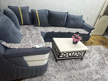 masa dəst: Uqlavoy divan acilir baza var teze kimidi olcu 2x3 qiymet 600 azn — 3