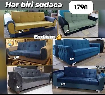 ofis divan: Müxtəlif modellərdə 3 nəfərlik divanlar – ikirəng kombinlər və təkrəng — 1