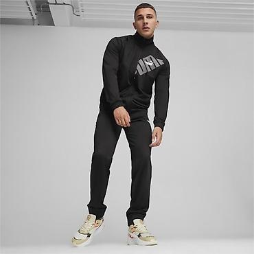 puma nike: Мужской спортивный костюм PUMA (кофта + брюки), черный Размер : XL - — 4