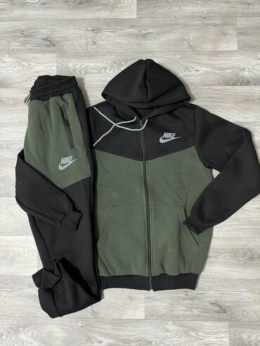 Trenerke: Komplet, Nike, bоја - Crna, Flis — 5