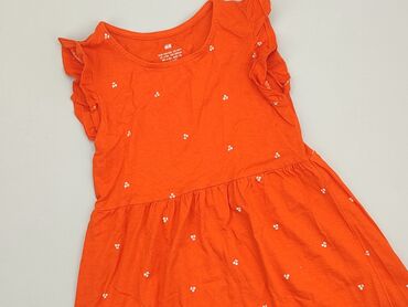 sukienka letnia czarna w kwiaty: Dress, H&M, 8 years, 122-128 cm, condition - Very good