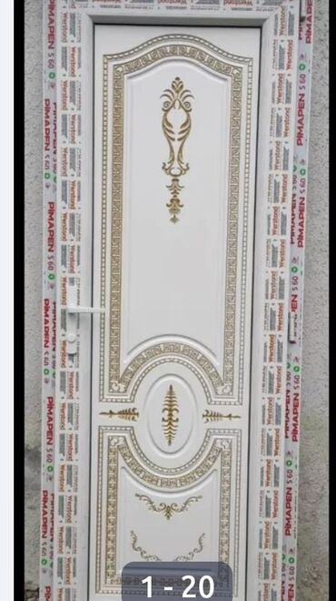 Plastik qapılar: Yeni Plastik qapı 80x200 sm Zamok və çərçivə ilə, Zəmanətli, Pulsuz quraşdırma, Pulsuz çatdırılma, Rayonlara çatdırılma — 11