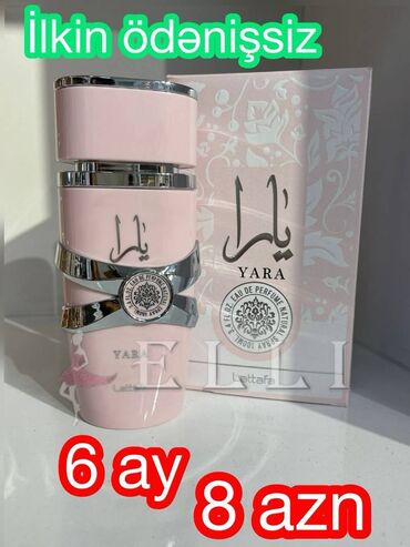 Digər gözəllik və estetika cihazları: Yara ətiri originaldi. 100 ml şirin pudra, yoqurt, vanil qoxuludur
