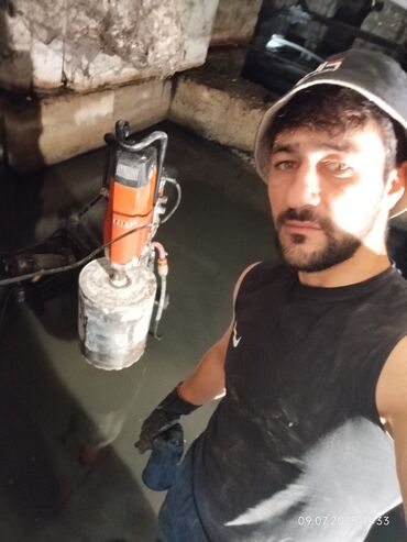 Beton işləri: Səssiz tozsuz səliqəli kəsim. Beton katlavan monolit kubik — 25