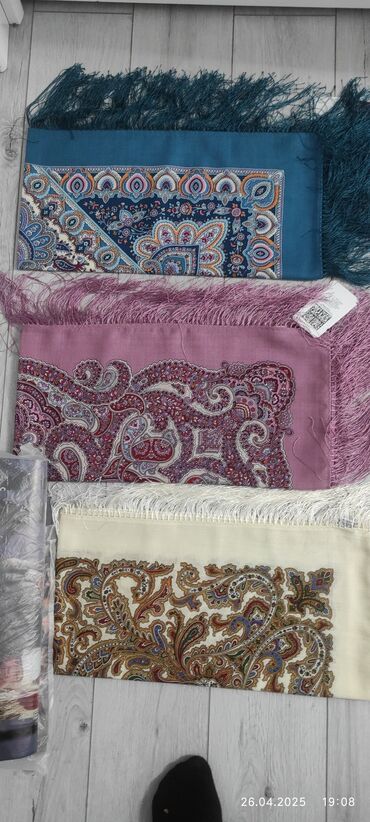 Платки: Платок, Павловопосадский, Зима, Оригинал — 8