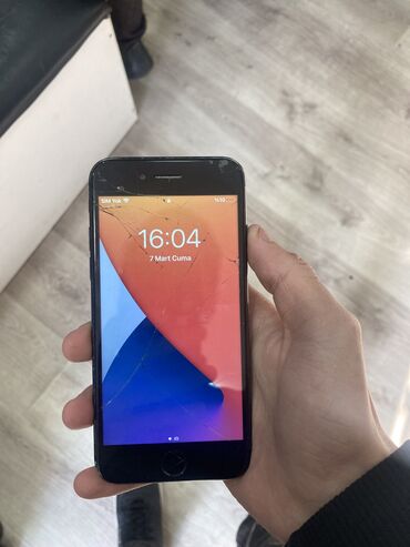 телефон fly e: IPhone 7, 32 GB, Black Titanium, Barmaq izi, Zəmanət