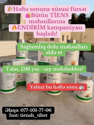 Ətriyyat: TIENS brendinin sağlamlıq yönümlü qida əlavələri və çayları - Məhsul