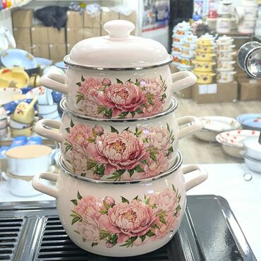 Tava-qazan dəstləri: Qazan, rəng - Ağ — 2