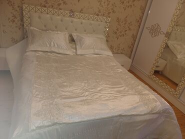 Örtüklər: Yataq üçün Yeni rəng - Ağ Yataq örtüyü — 4