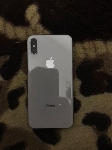 x iphone: IPhone X, Б/у, 256 ГБ, Белый, Защитное стекло, Чехол, 100 %