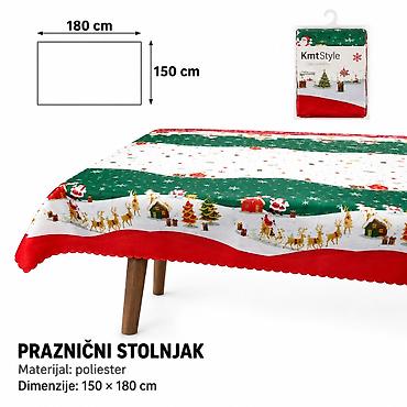 KMT Božićni stolnjak sa motivom pahulja i poklona 286094 - Brend: Kmt