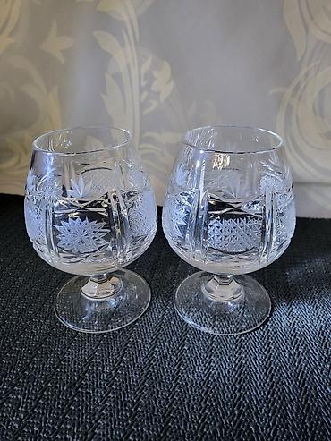 Čaše: Case kristal Zajecar za zestoko pice iz 70ih. Case su perfektne,sve — 6