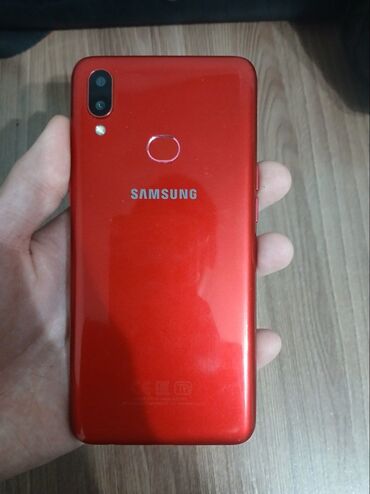 чехол для самсунга: Samsung Galaxy A10s, Б/у, 32 ГБ, цвет - Красный, 2 SIM