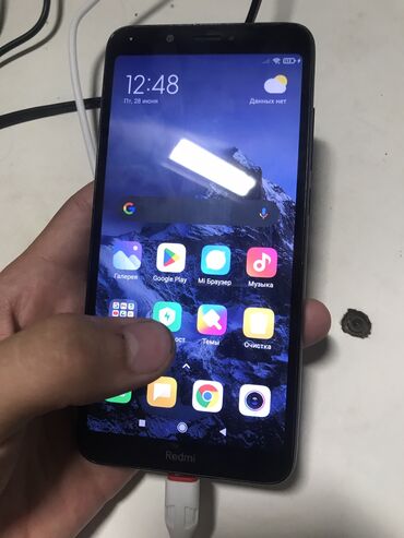 телефоны редми 9т: Xiaomi, Redmi 7A, Б/у, 32 ГБ, цвет - Черный, 2 SIM