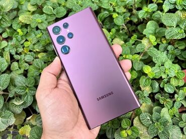 кнопочный телефон в баку: Samsung Galaxy S22 Ultra, 256 GB, rəng - Bənövşəyi, Düyməli, Sensor, Barmaq izi