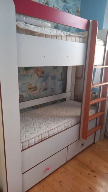 cnc lazer satilir: Oğlan və qız üçün, İşlənmiş, Çarpayı, Matras ilə, Siyirməli
