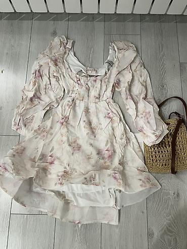Повседневное платье, Made in KG, Лето, Короткая модель, Крестьянка, S