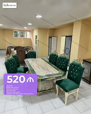 oturacaq uzu: Masa dəsti – klassik dizayn Xüsusiyyətlər: - Ölçü: 100 × 200 sm - — 1