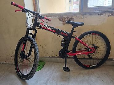 yesebet: BMX GTM tipli dağ velosipedi. Qara-qırmızı rəng kombinasiyasında — 10