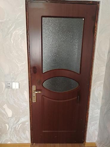 divar üçün işıq: Taxta interyer qapısı Sayı 3 ədəd - Material: tünd qəhvəyi rəngli — 1