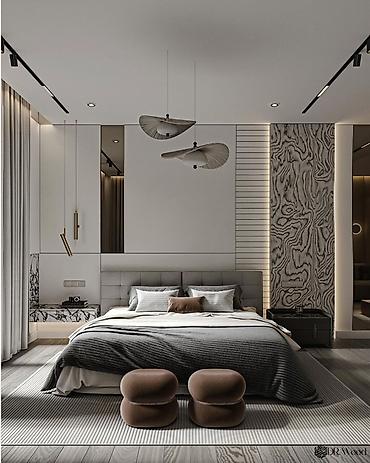 Фасадные 3D панели: Настенные декоративные панели и ТВ-зоны под ключ - Современные — 33