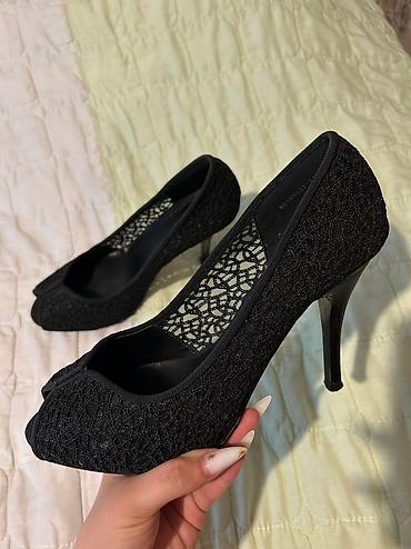 ayaqqabıları 40 r: Tuflilər, Ölçü: 40, rəng - Qara, İşlənmiş — 2