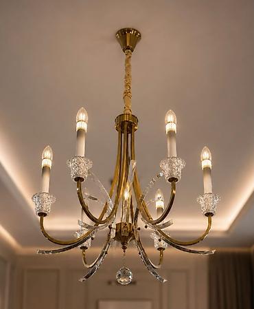 interyer: Çılçıraq, 6 lampa, Metal — 1