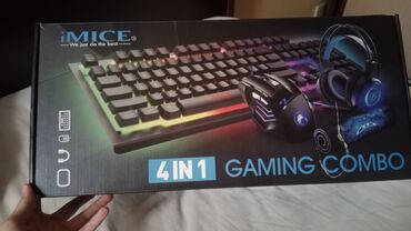 yaxa mikrofonu: IMICE 4-in-1 Gaming Combo – tam oyunçu dəsti Dəst tərkibi: - iMICE