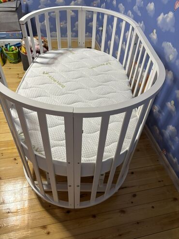 çinar ağacı: Для девочки и мальчика, Новый, Овальная, Колыбель, С матрасом