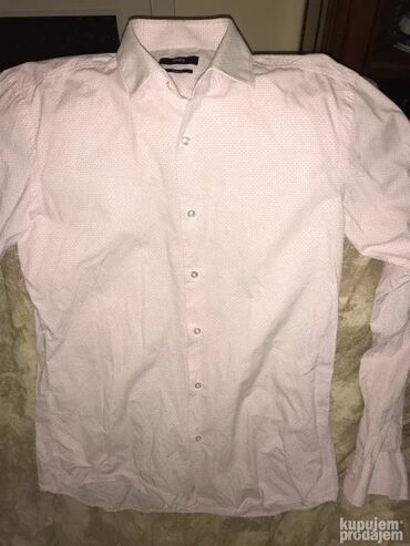 Košulje: Košulja Na duge rukave, S (EU 48), M (EU 50), L (EU 52), Boss, bоја - Siva, Pamuk — 30