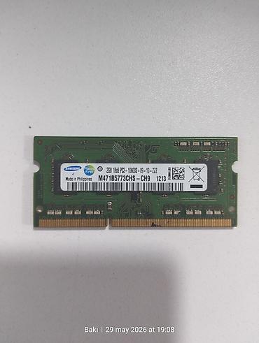 2gb ddr3 notebook ram: Operativ yaddaş (RAM) Samsung, 2 GB, 1333 Mhz, DDR3, Noutbuk üçün, İşlənmiş — 1