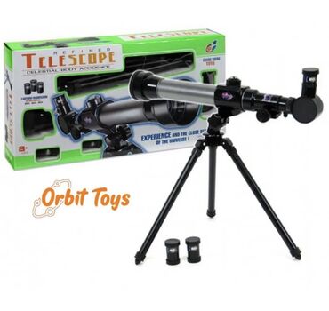 lazer oyuncaq: Uşaq teleskopu üç fərqli böyüdücü gözlük daxildir :20X 30C40X